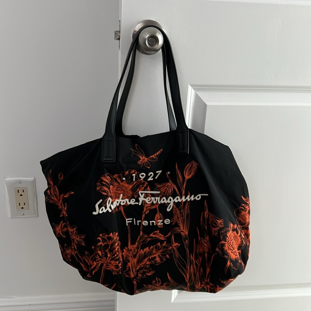 Authentic Ferragamo Nylon Tote